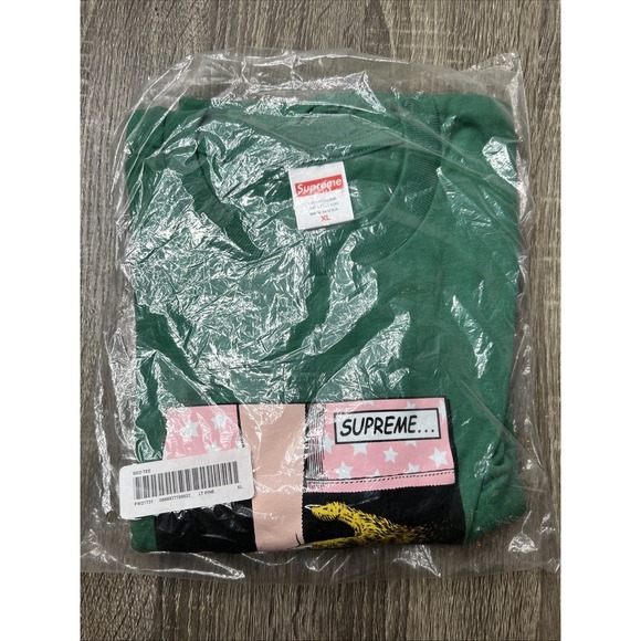 Supreme Other - Supreme Bed Tee Pine Green FW21 Size XL Monster Under Bed Sealed Bag New!